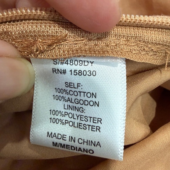 NWT Love Tree Terracotta Eyelet Mini Dress Adjustable Straps M Boho Girlhood - Picture 11 of 13